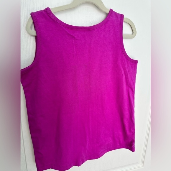 Hanna Andersson Fish applique purple tank top, size 10Y, NWT - Picture 6 of 7